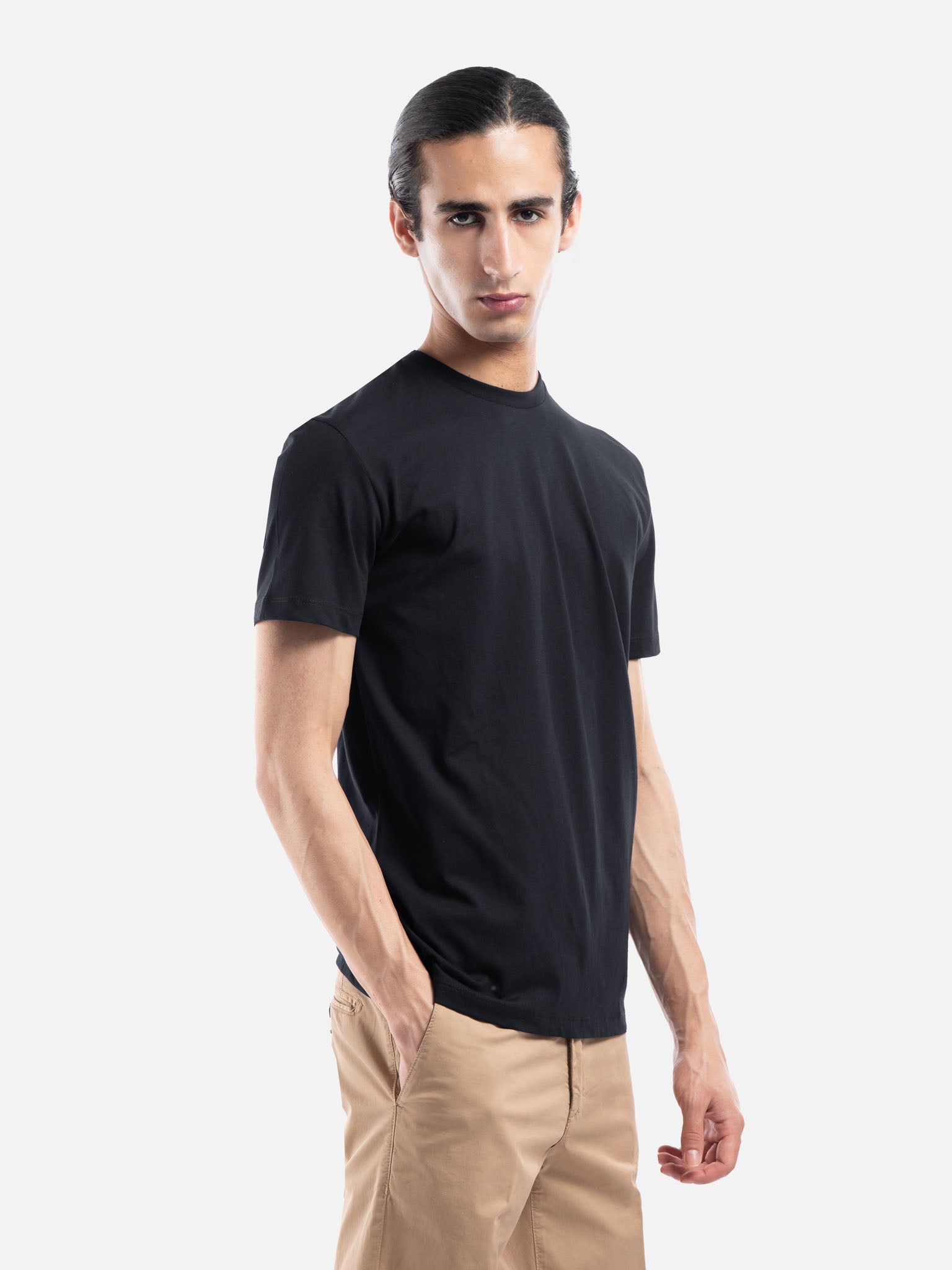 T-shirt Girocollo in Puro Cotone