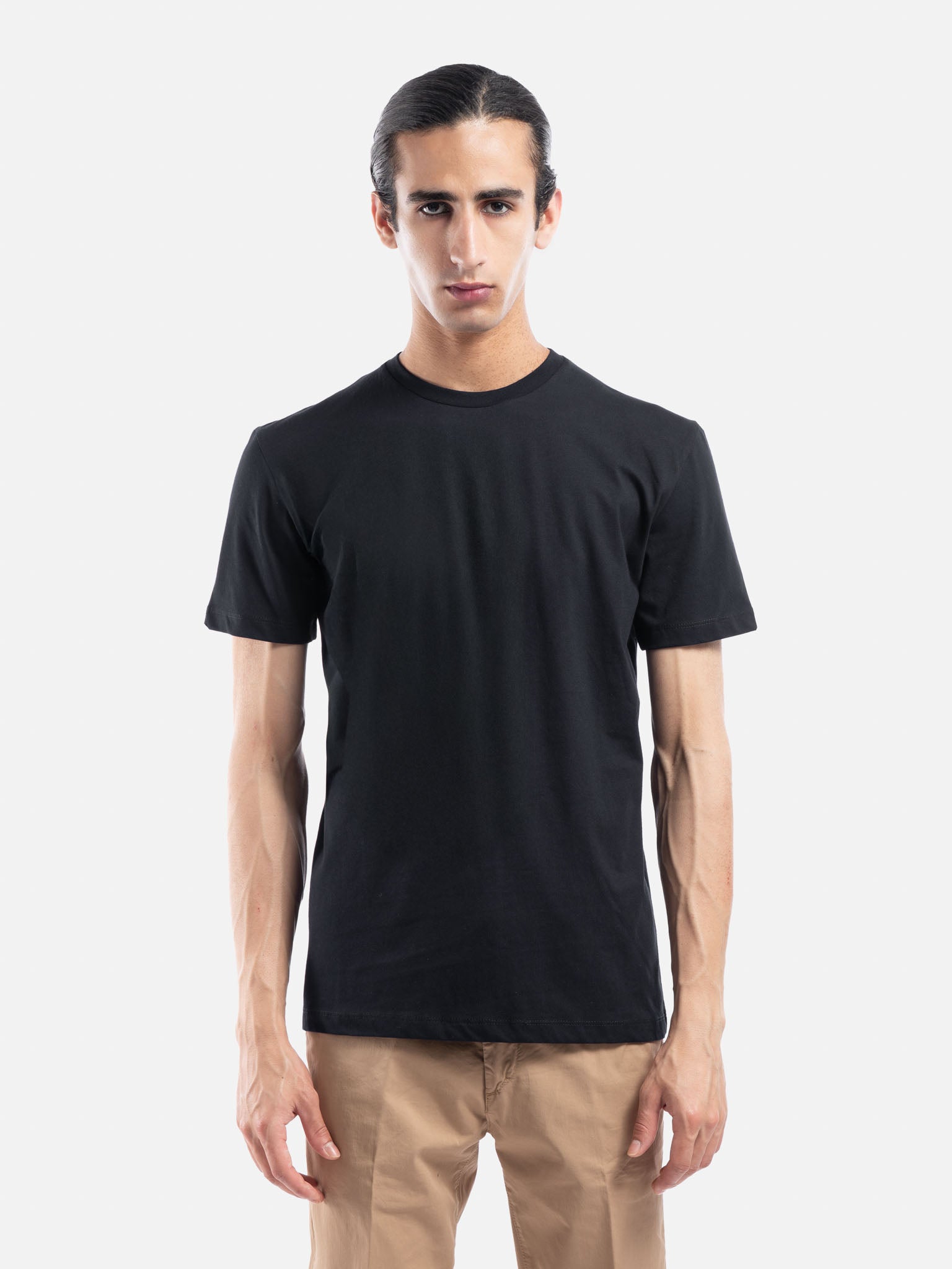 T-shirt Girocollo in Puro Cotone