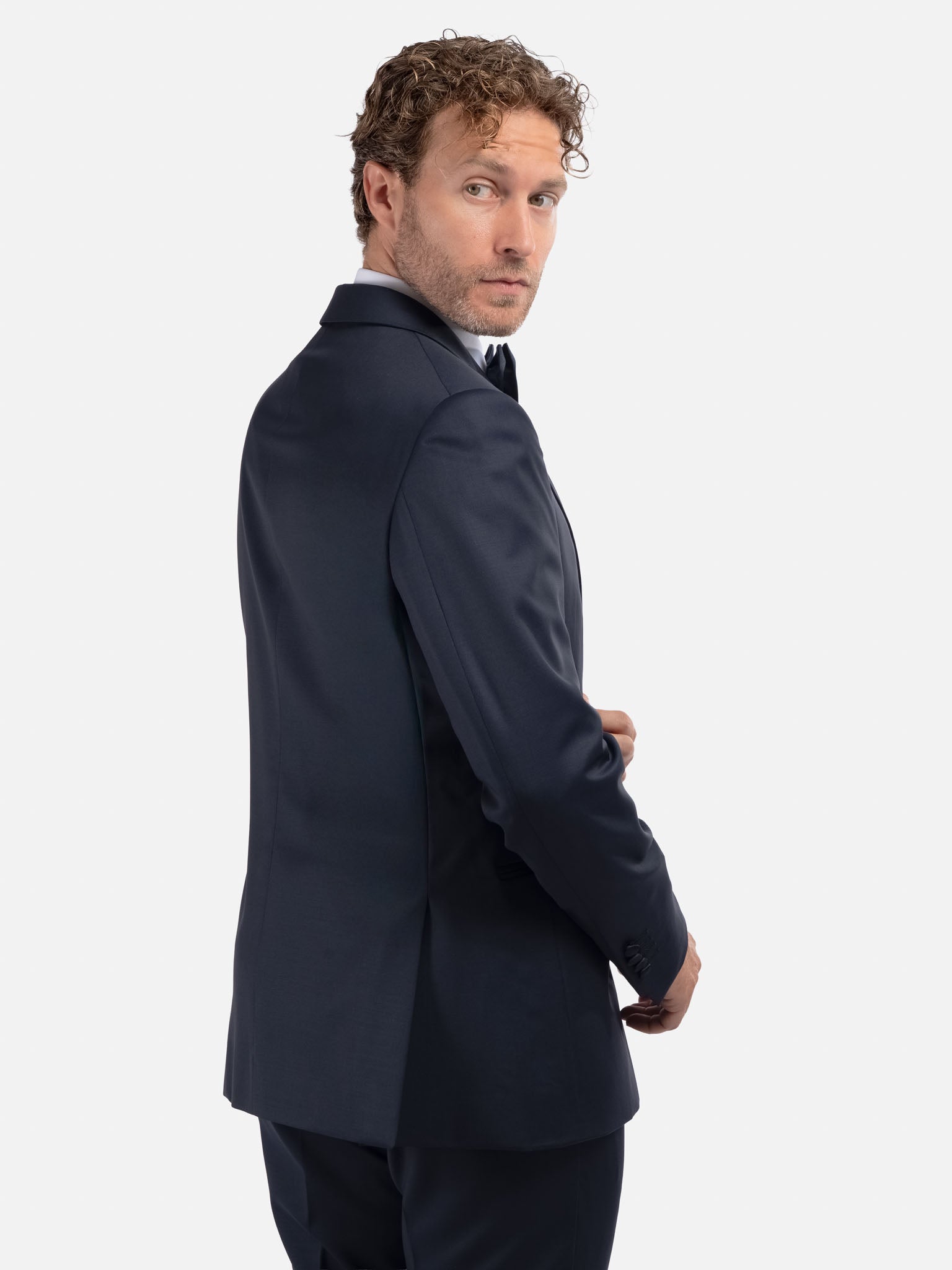 J.W.SAX MILANO Smoking Blu in Lana Sensorial