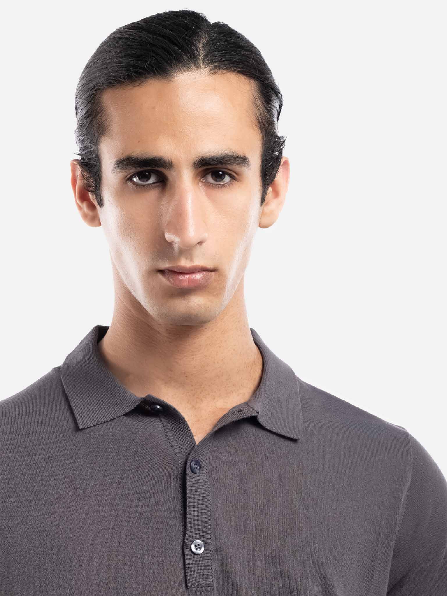 J.W.SAX MILANO Polo in Cotone e Lino