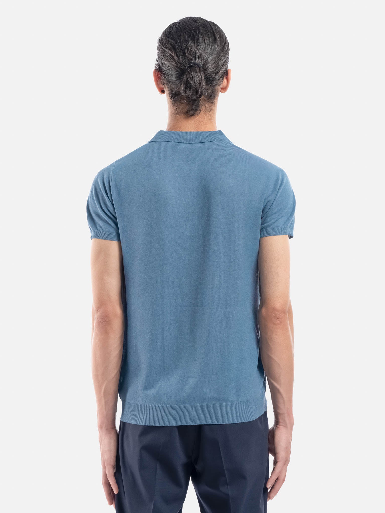 J.W.SAX MILANO Polo in Cotone e Lino