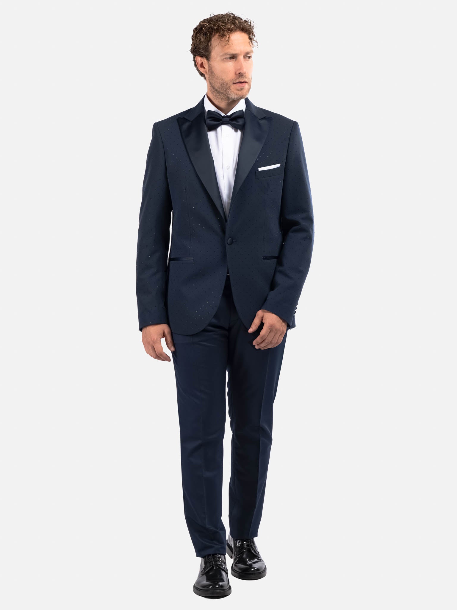 J.W.SAX MILANO Smoking Blu con Applicazioni All Over
