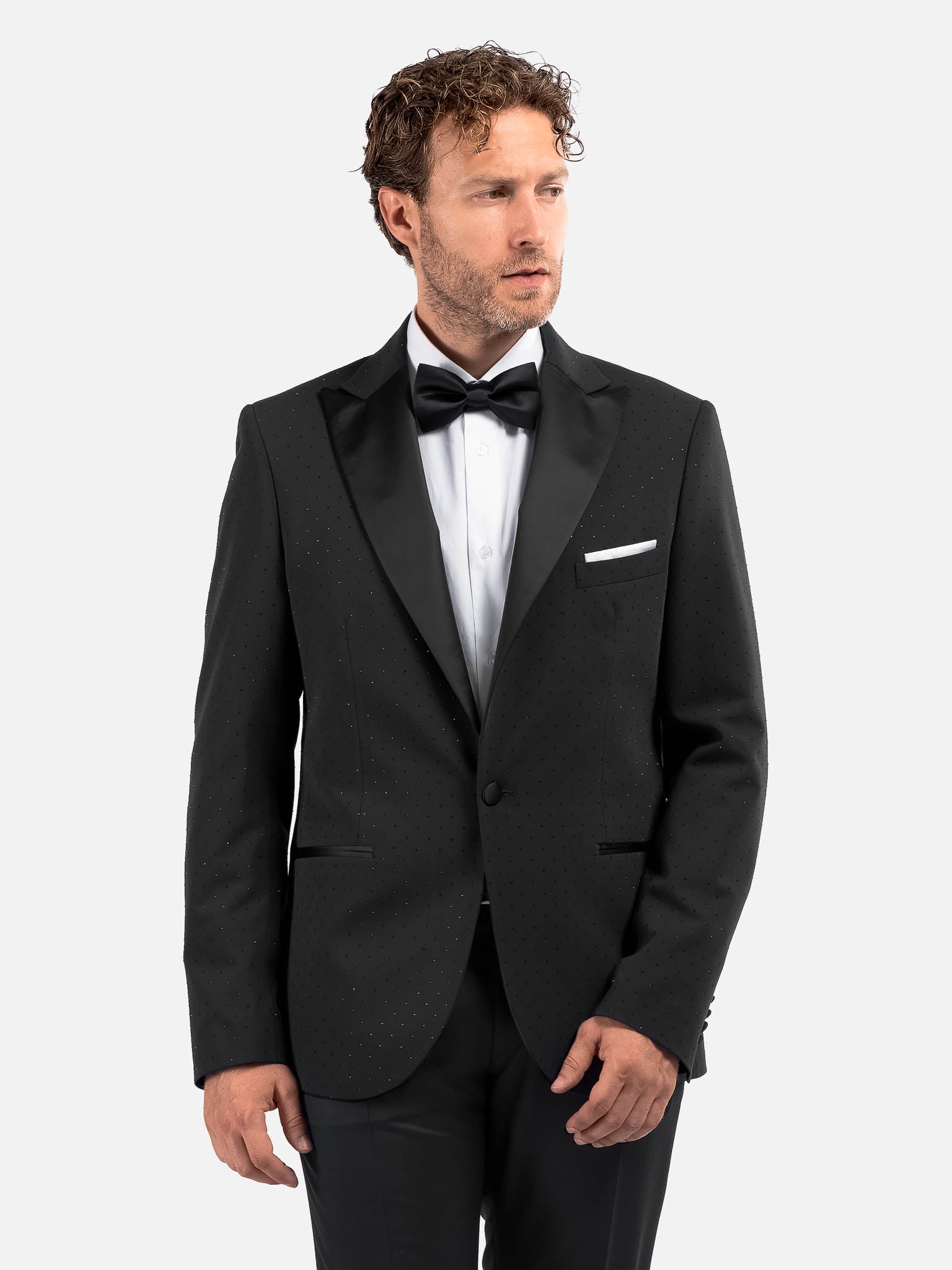 J.W.SAX MILANO Smoking Nero con Applicazioni All Over