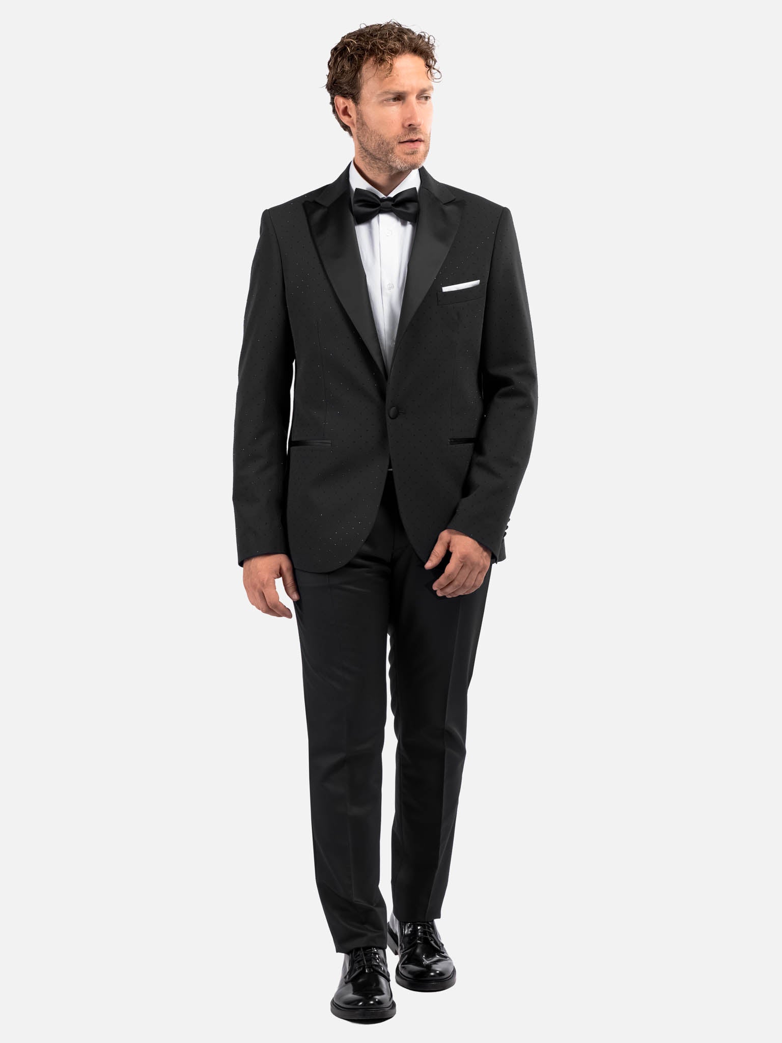 J.W.SAX MILANO Smoking Nero con Applicazioni All Over