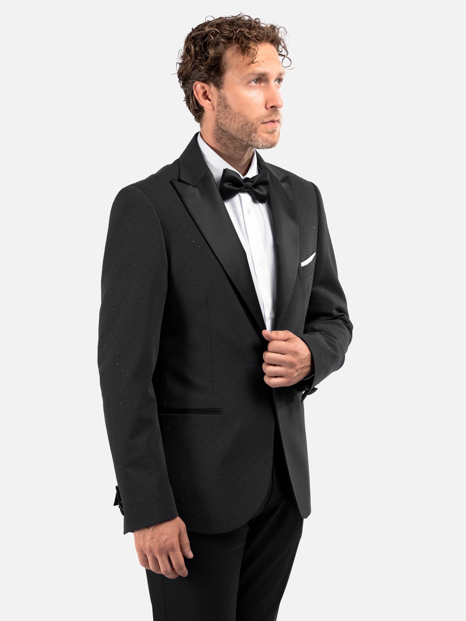 J.W.SAX MILANO Smoking Nero con Applicazioni All Over