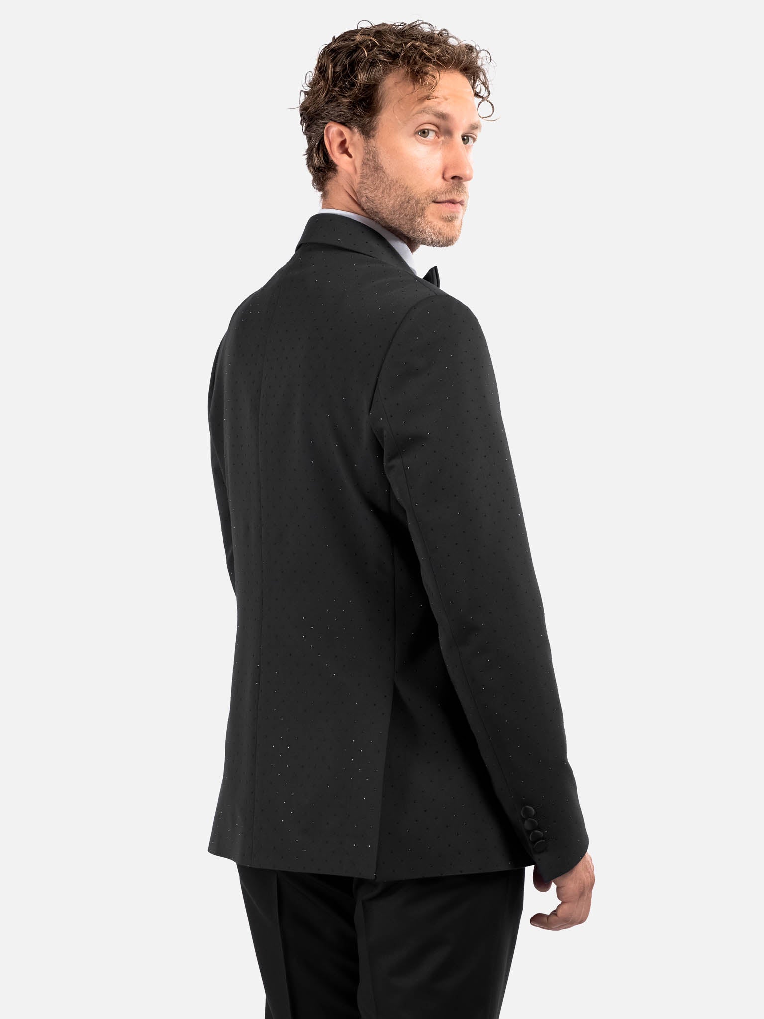 J.W.SAX MILANO Smoking Nero con Applicazioni All Over