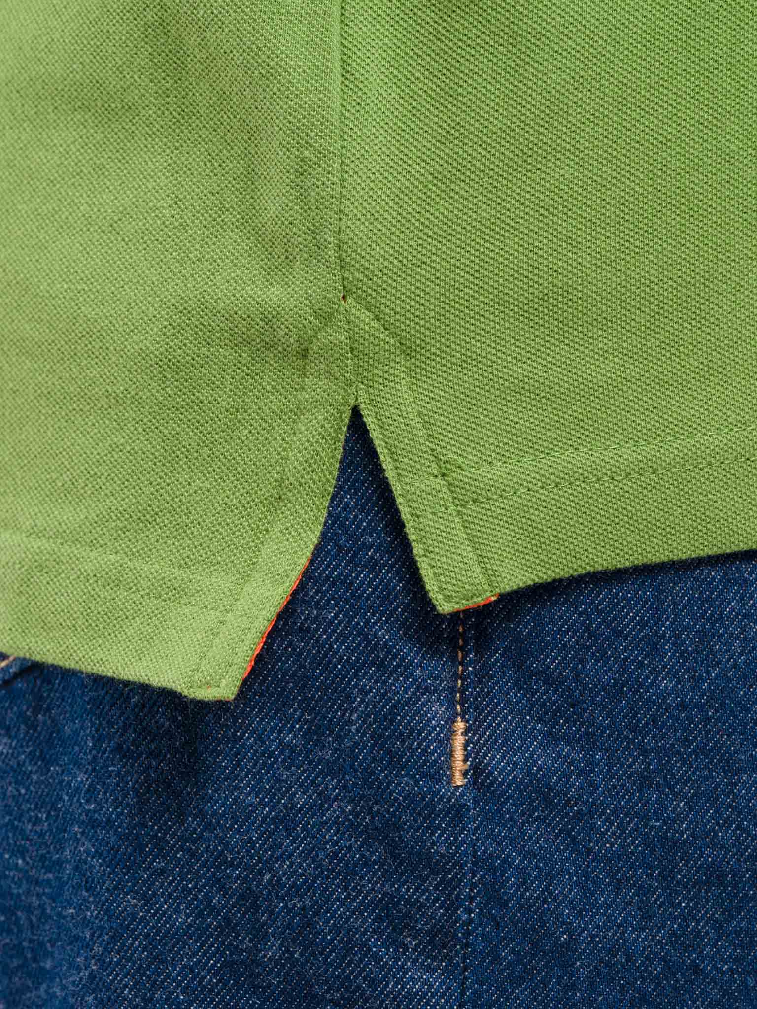 J.W.SAX MILANO Polo in Piquet Verde