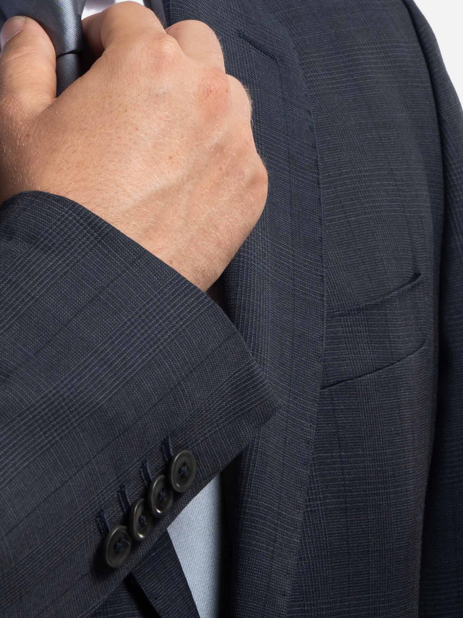 J.W.SAX MILANO Abito All Season Principe di Galles Blu