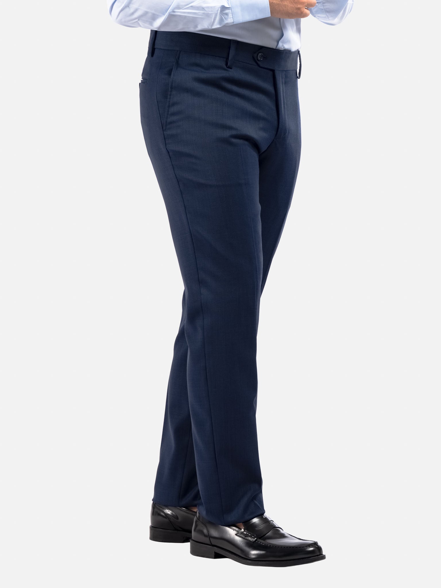 J.W.SAX MILANO Abito All Season in Twill di Lana Blu
