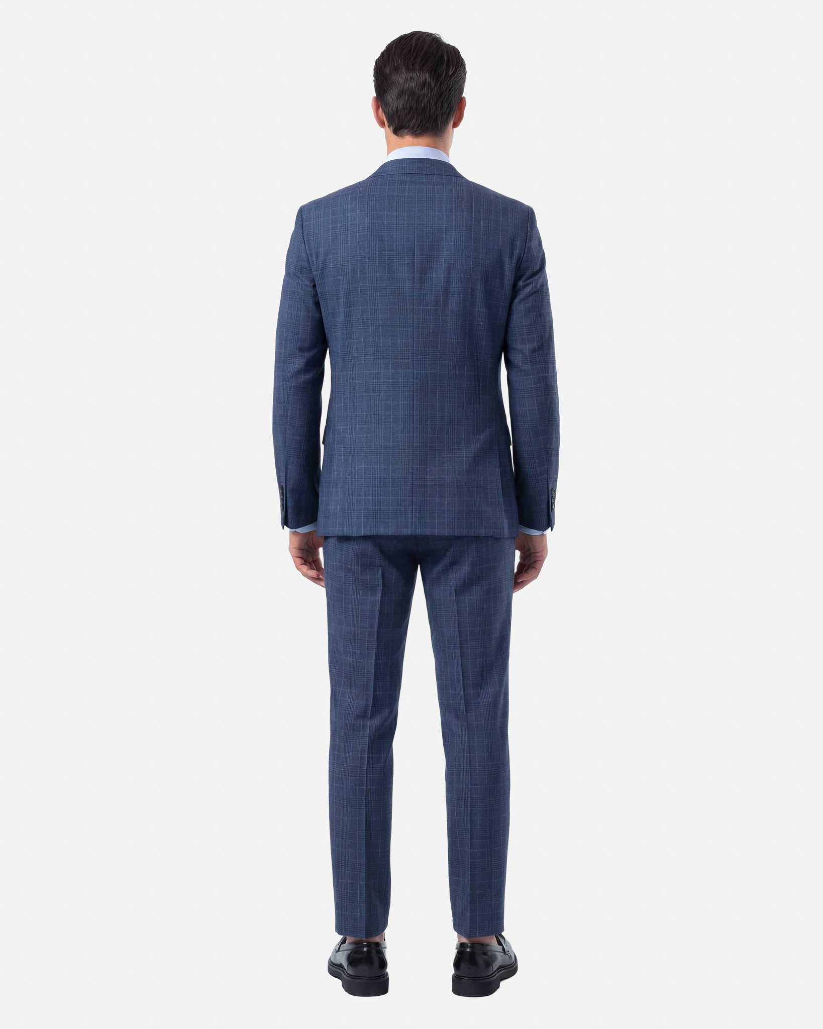 Abito All Season Principe di Galles Blu Melange