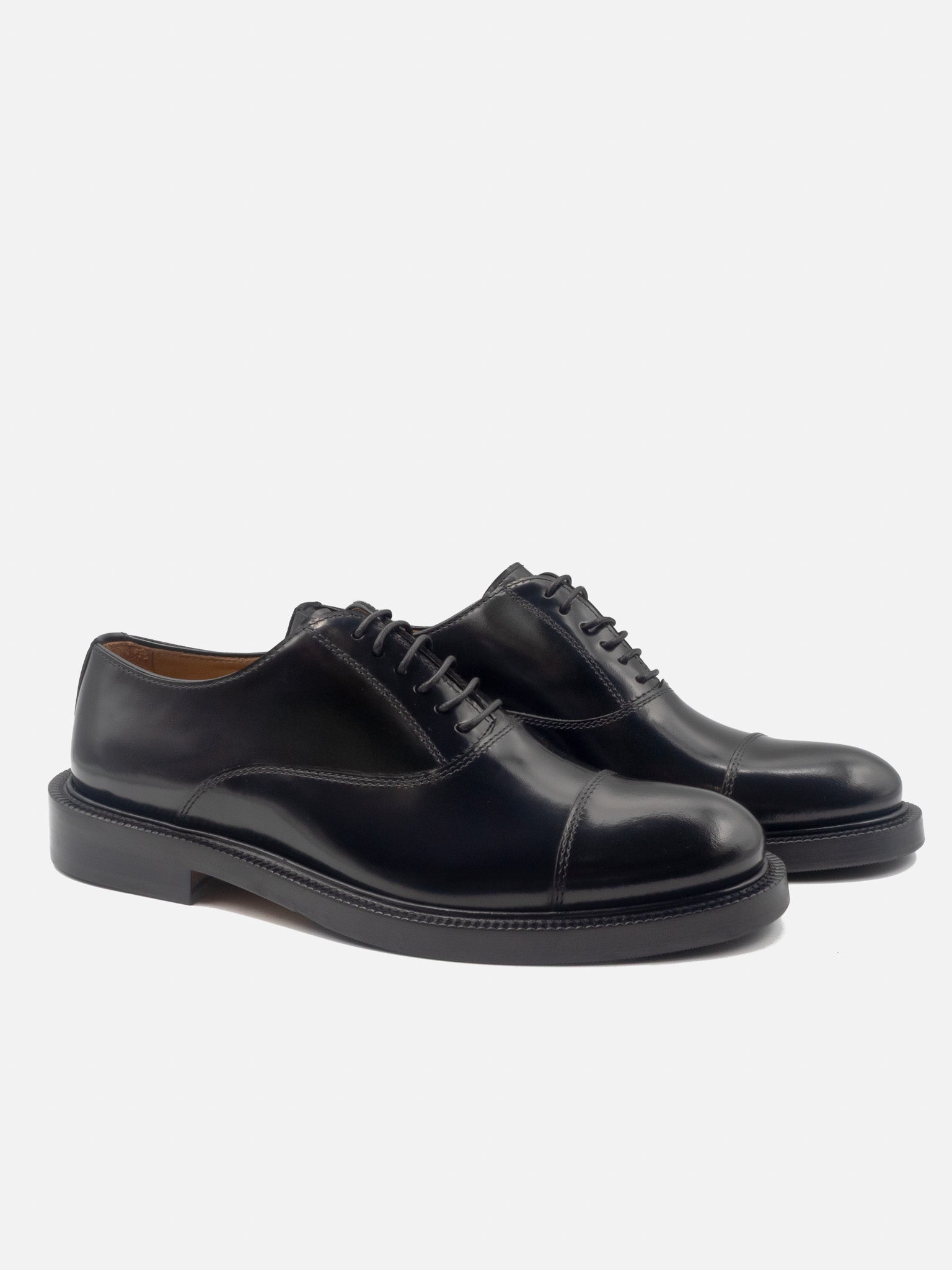 J.W.SAX MILANO Oxford Nere Con Suola Mista