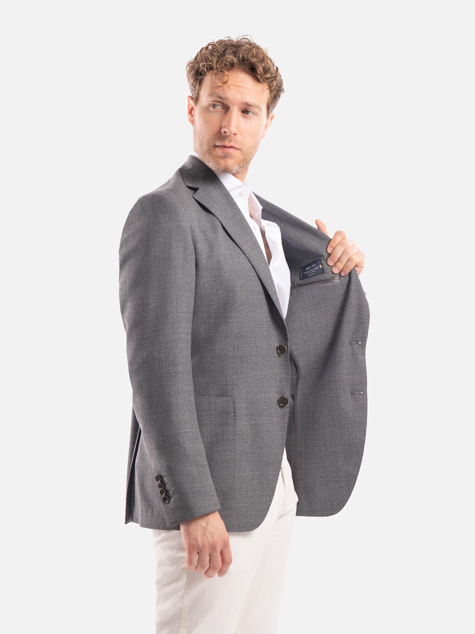 J.W.SAX MILANO Abito Sfoderato Grigio Medio