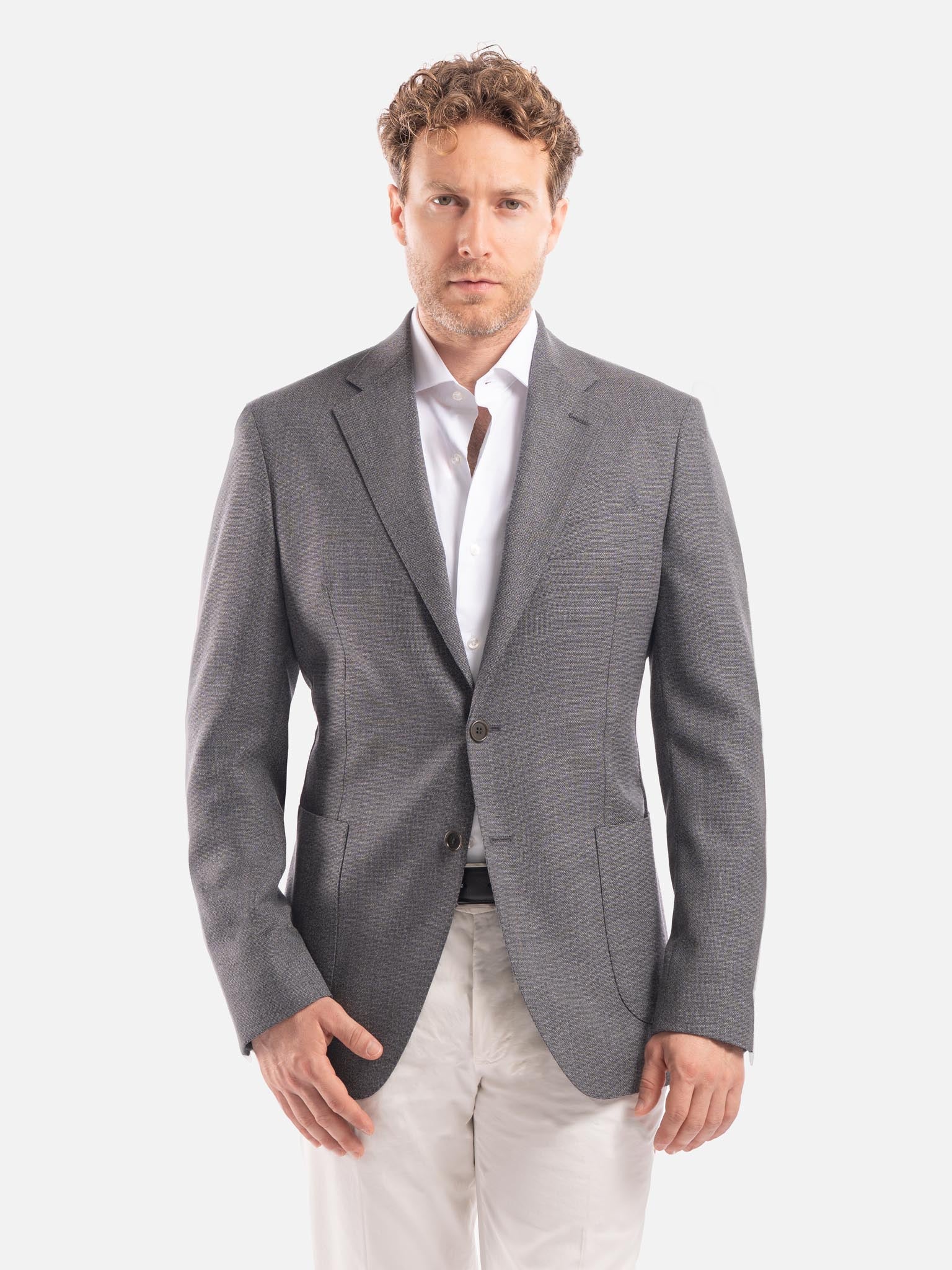J.W.SAX MILANO Abito Sfoderato Grigio Medio
