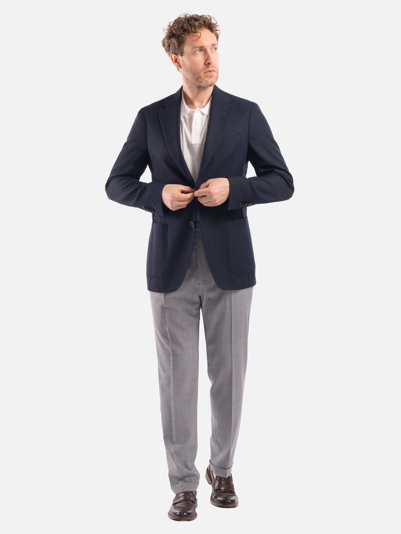 J.W.SAX MILANO Abito Sfoderato Grigio Medio