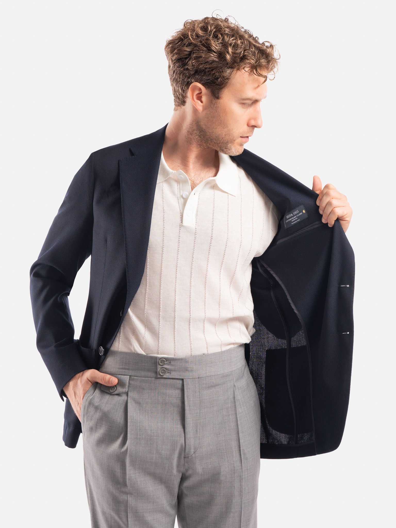 J.W.SAX MILANO Abito Sfoderato Grigio Medio
