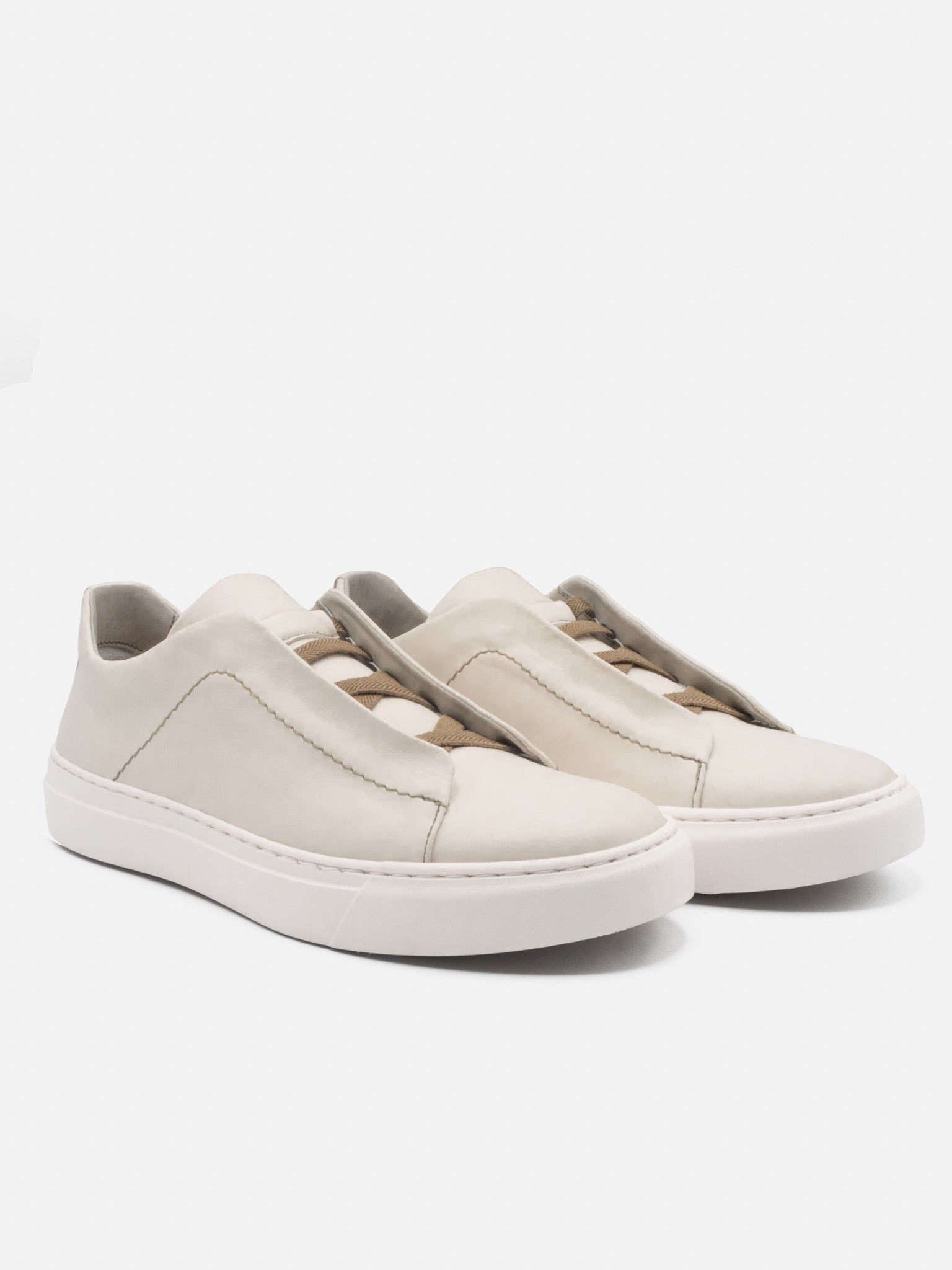J.W.SAX MILANO Sneakers Bianca in Pelle