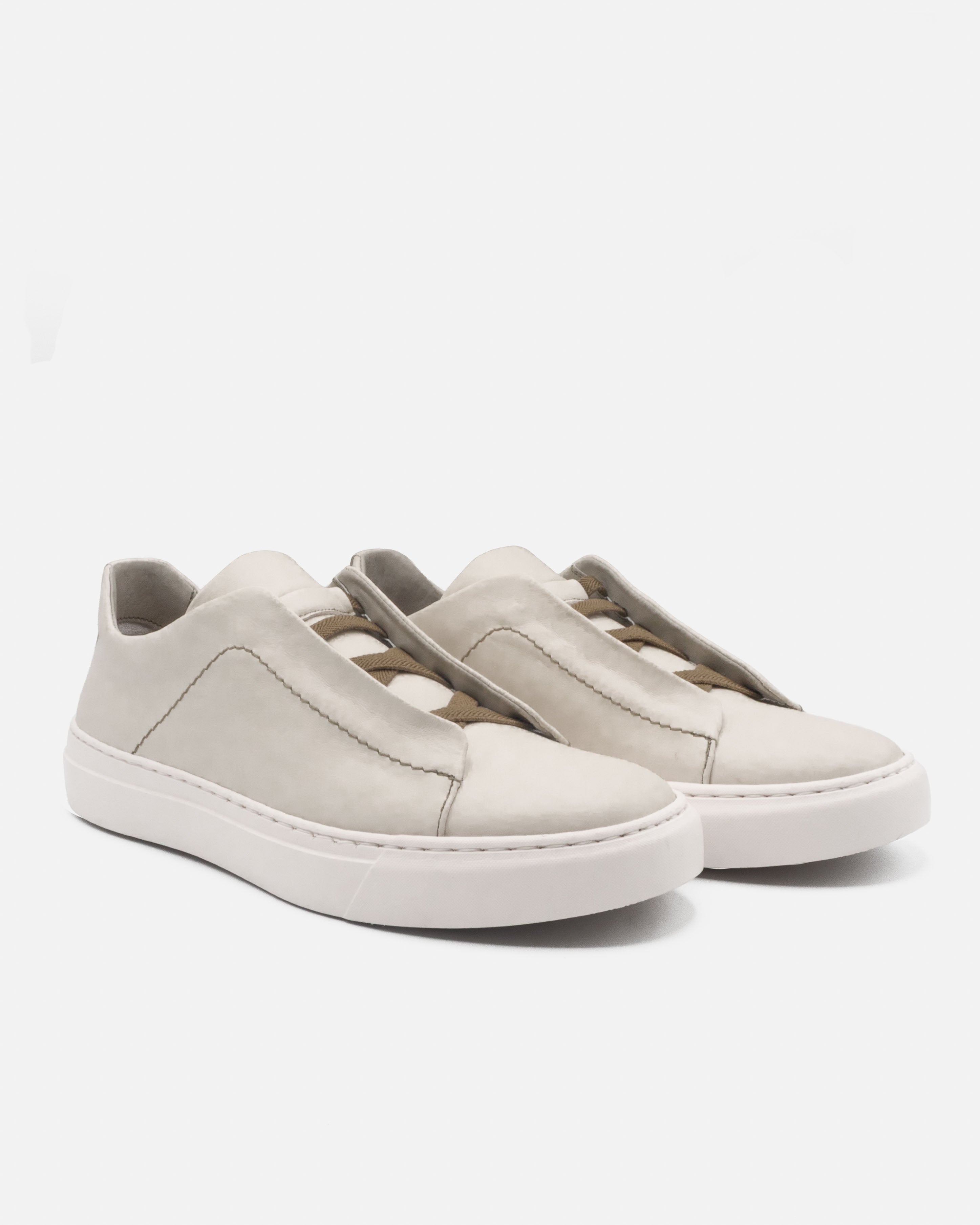Sneaker Slip On in Pelle di Vitello Liscia