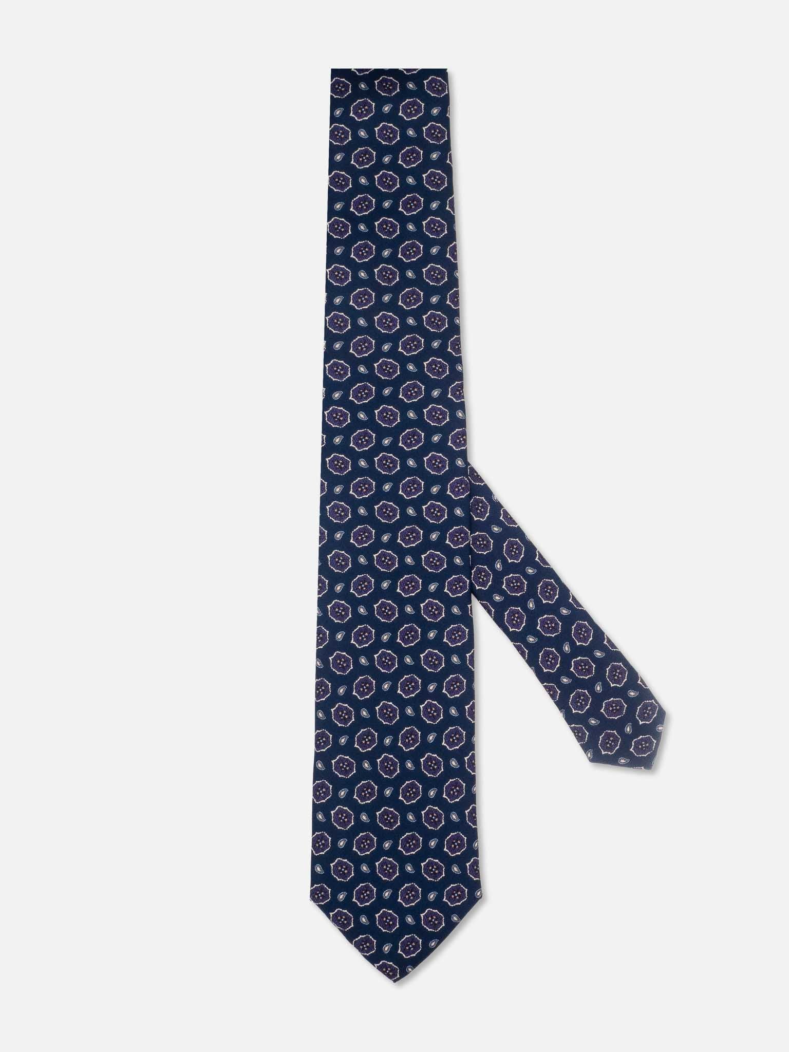 J.W.SAX MILANO Cravatta Sartoriale in Pura Seta a Fantasia
