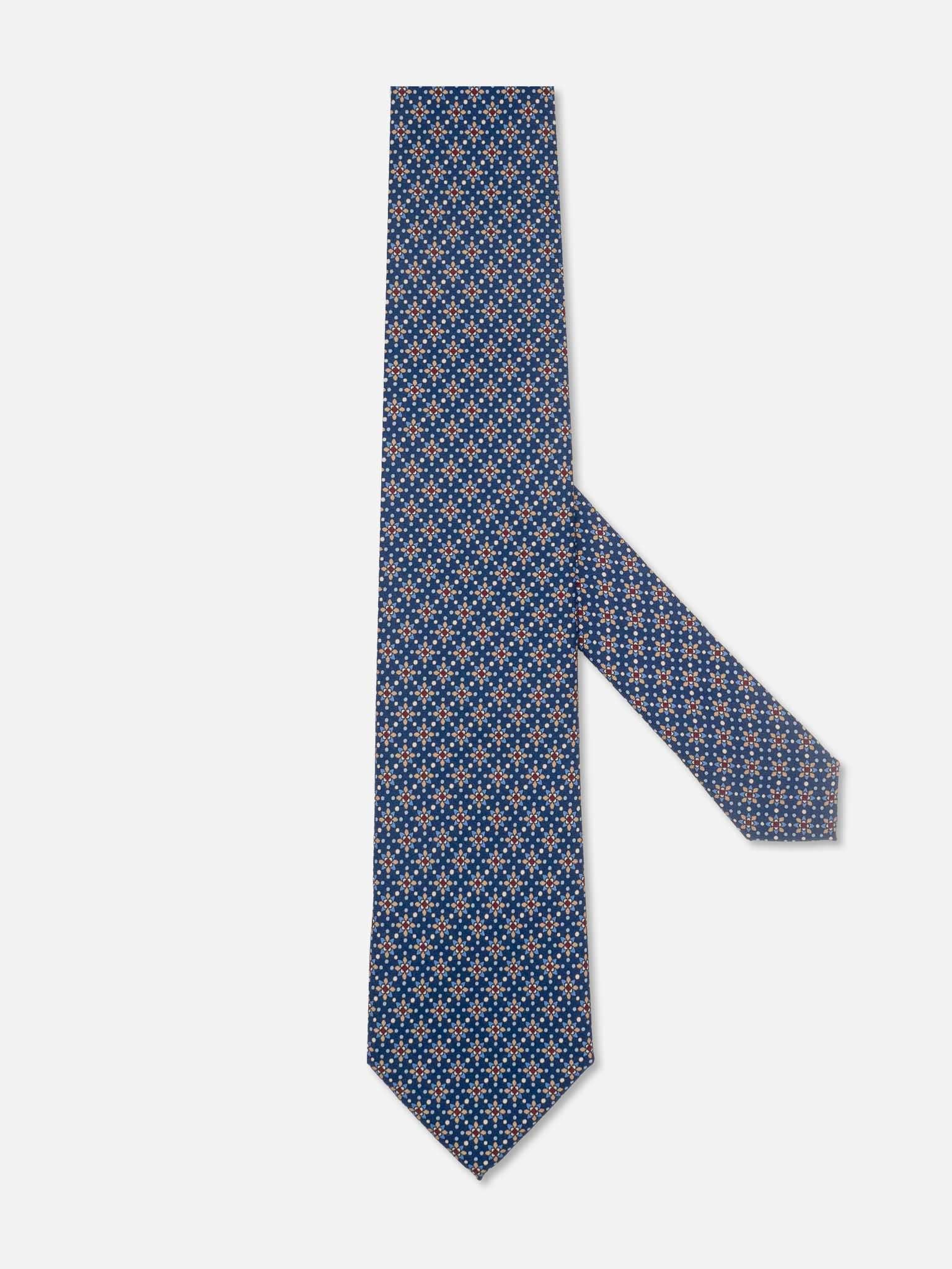 J.W.SAX MILANO Cravatta Sartoriale in Pura Seta a Fantasia