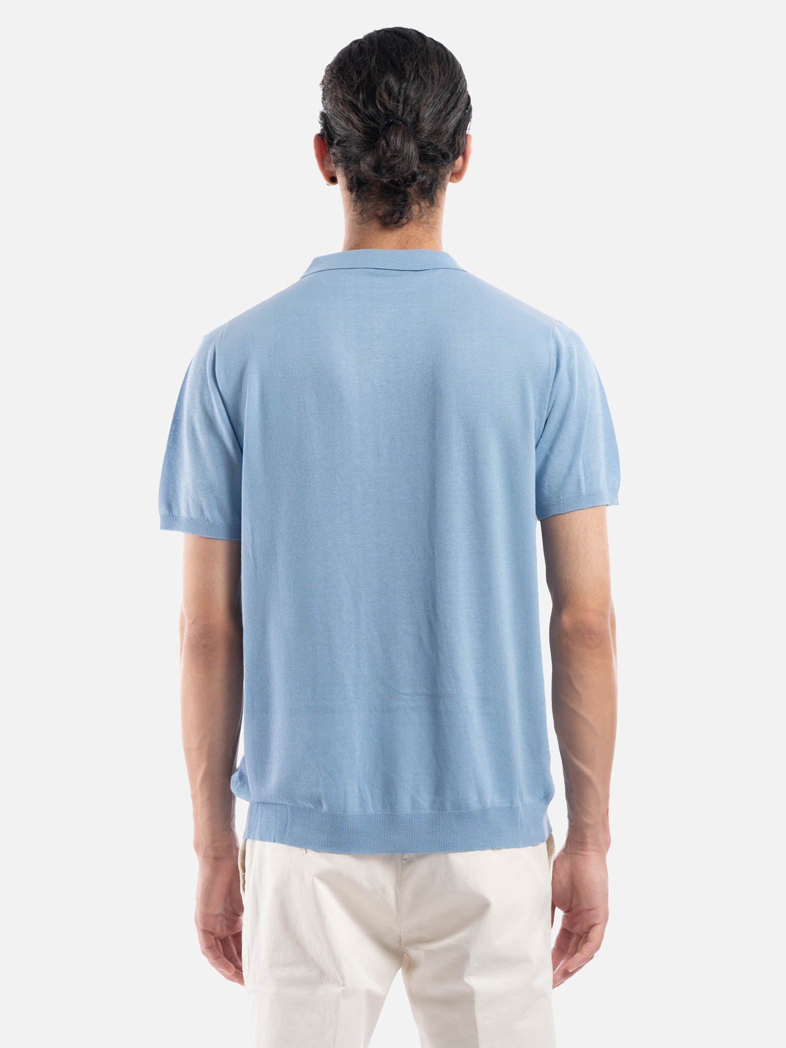 J.W.SAX MILANO Polo in Cotone e Lino