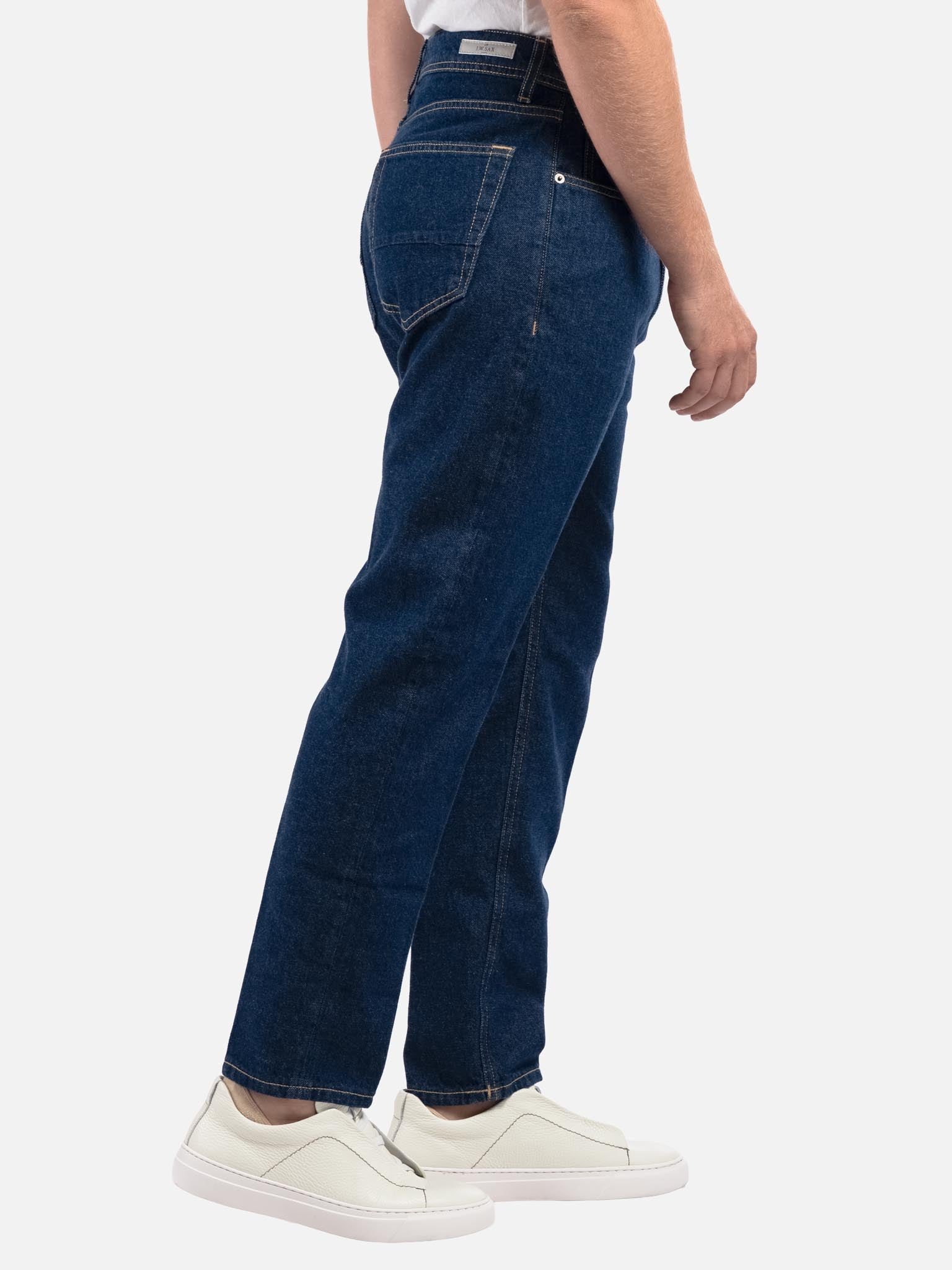 J.W.SAX MILANO Jeans Leisure Fit in Denim Scuro Fermo