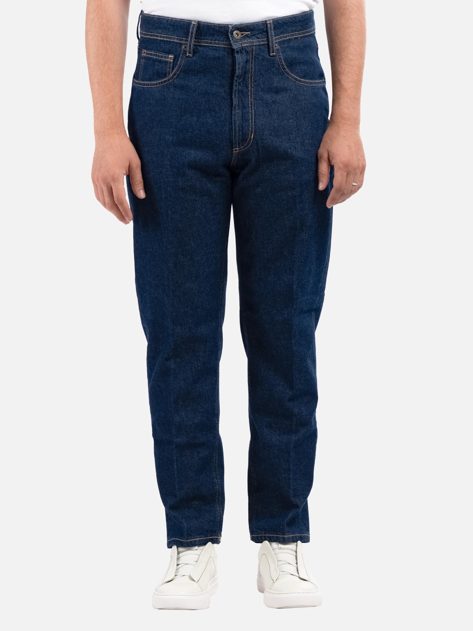 J.W.SAX MILANO Jeans Leisure Fit in Denim Scuro Fermo