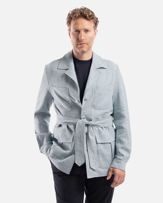 Giacca Sahariana in Lino e Cotone