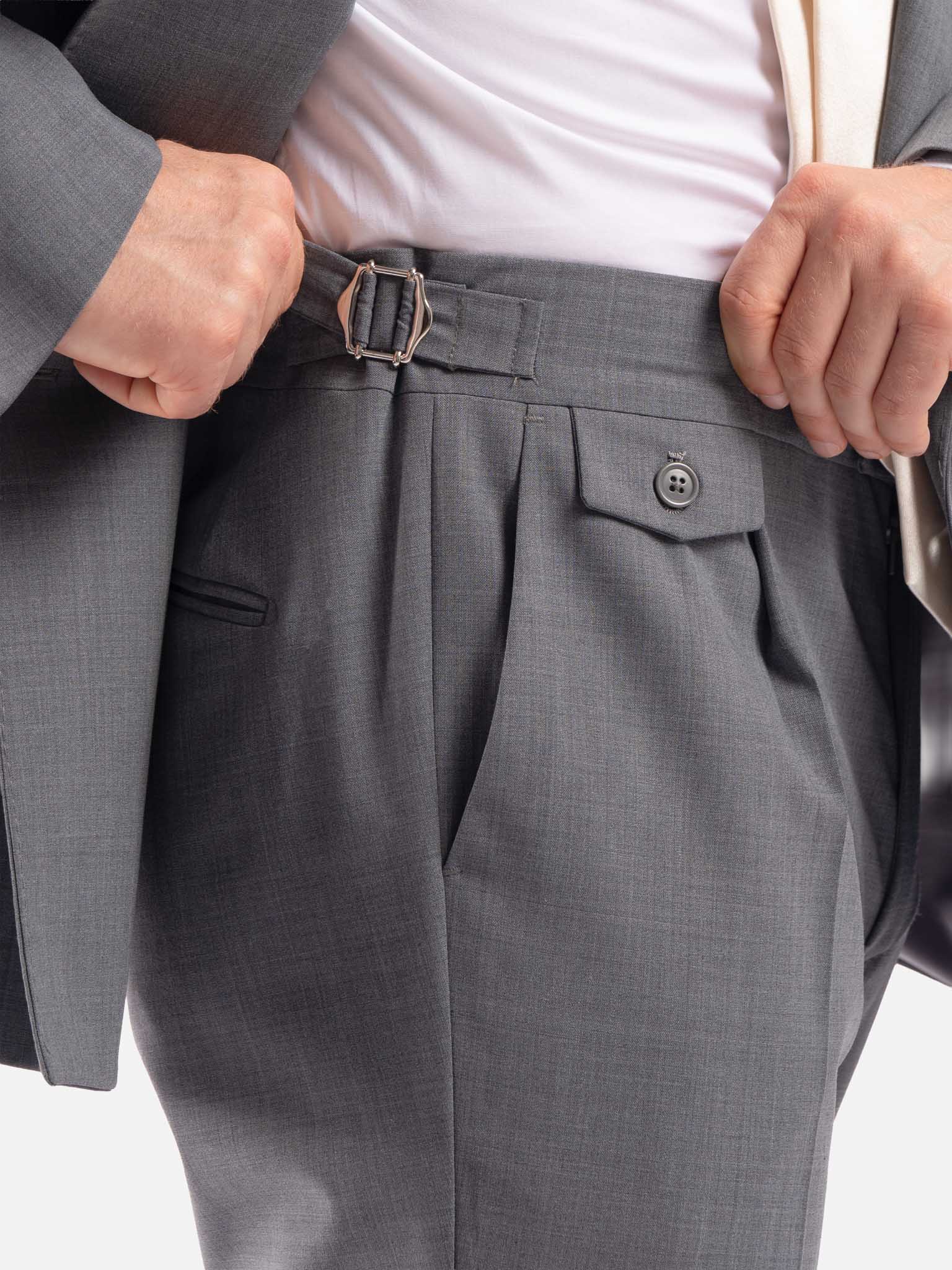 J.W.SAX MILANO Abito Doppiopetto Grigio con Revers Ampi