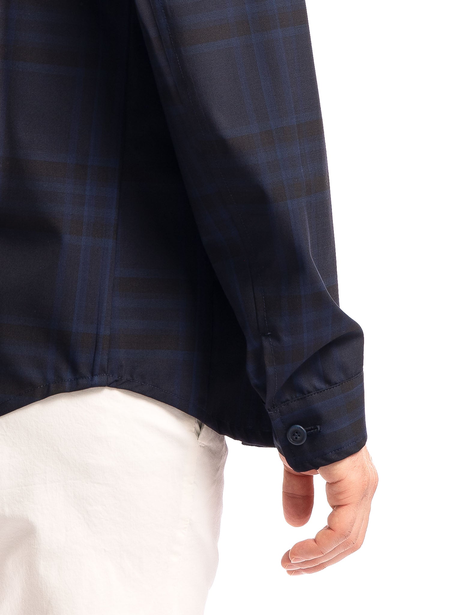 Giacca Camicia In Lana Tecnica