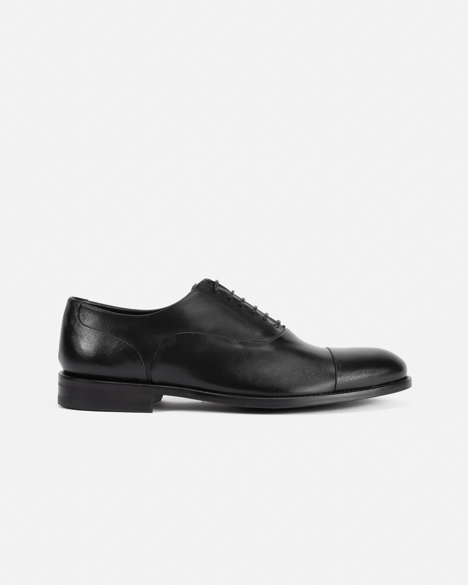 J.W.SAX MILANO Oxford in Pelle di Bufalo Nera Sfoderata