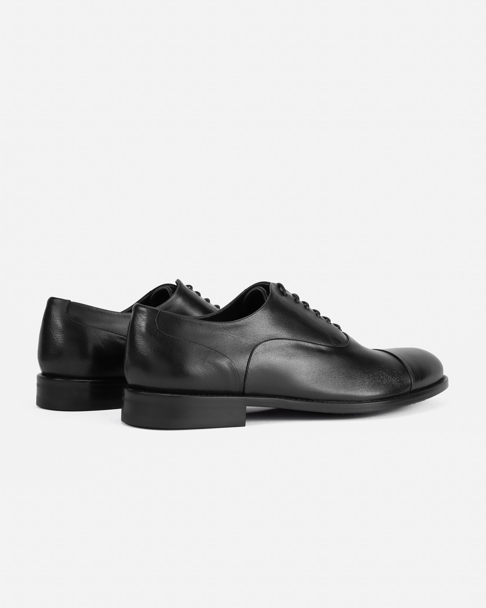 J.W.SAX MILANO Oxford in Pelle di Bufalo Nera Sfoderata