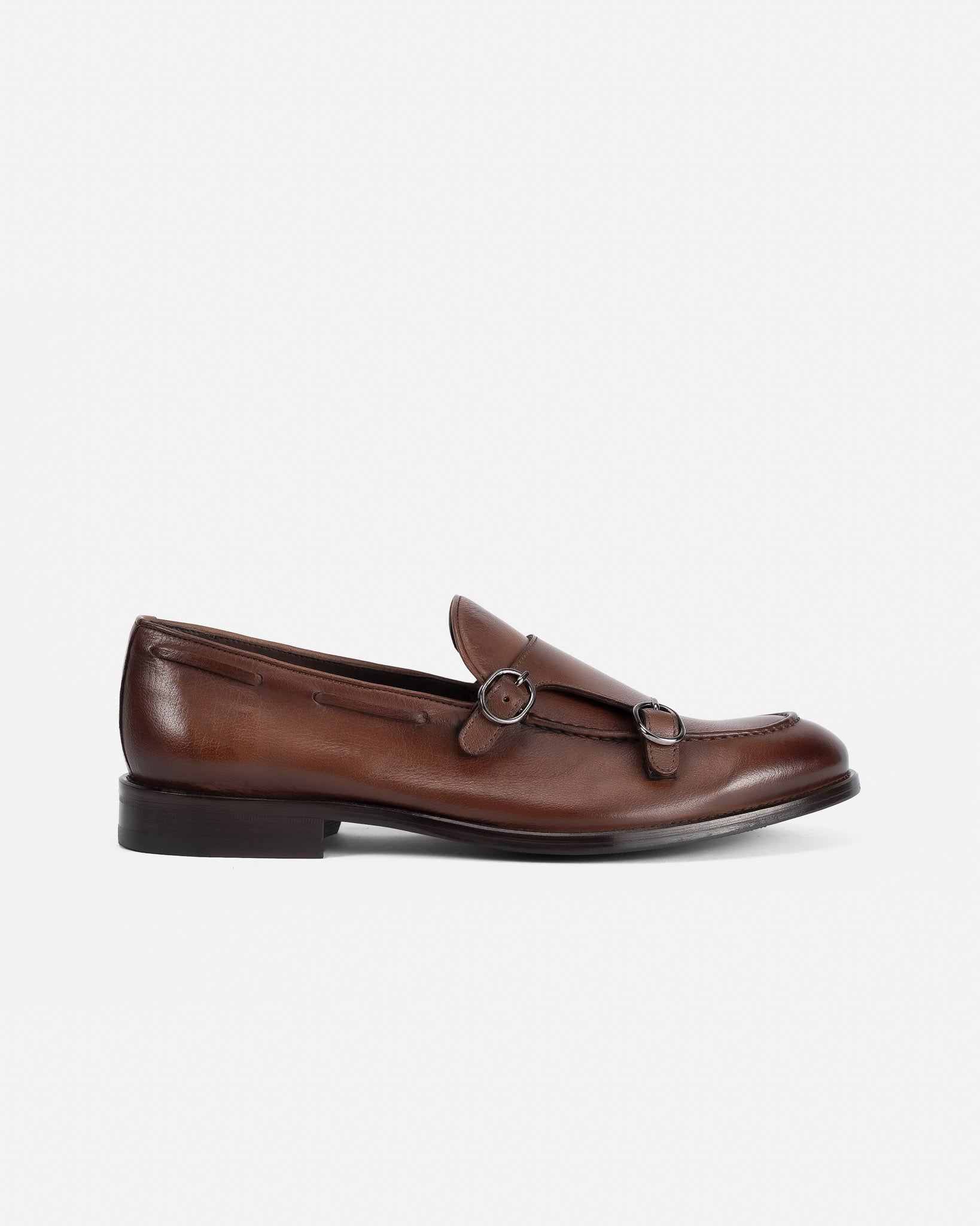 J.W.SAX MILANO Mocassini Doppia Fibbia Cuoio