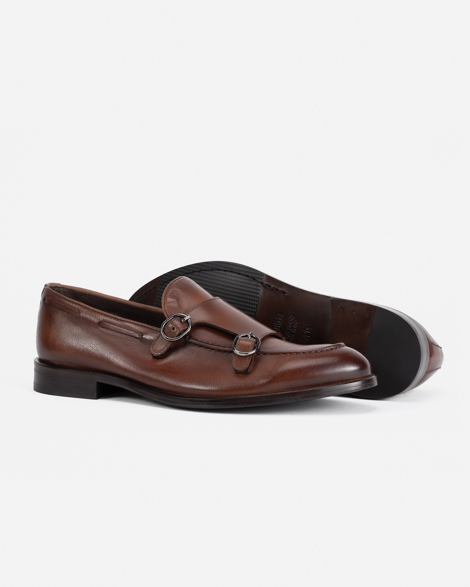 J.W.SAX MILANO Mocassini Doppia Fibbia Cuoio