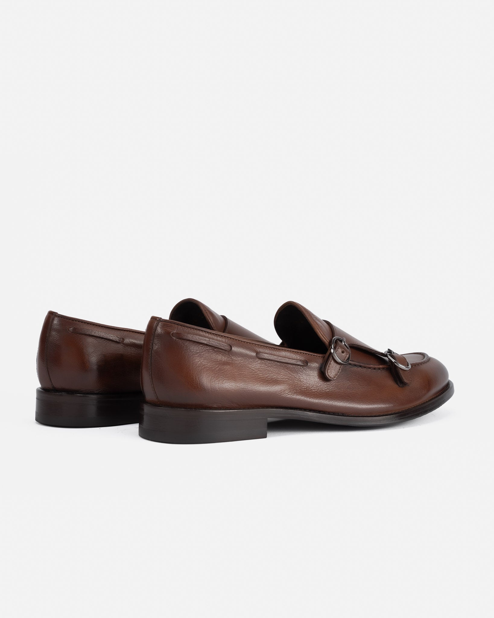 J.W.SAX MILANO Mocassini Doppia Fibbia Cuoio