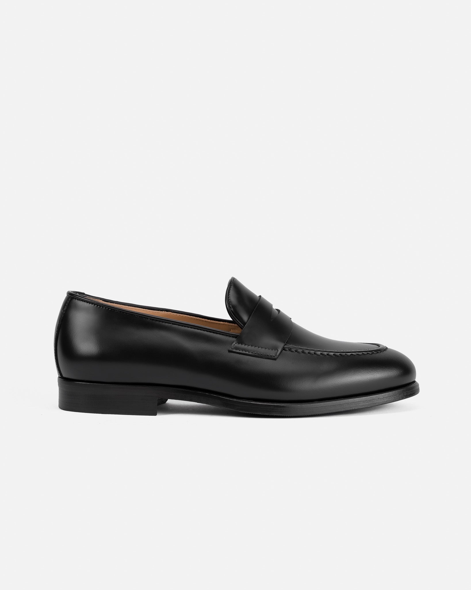 J.W.SAX MILANO Mocassini Penny in Pelle di Vitello Nera