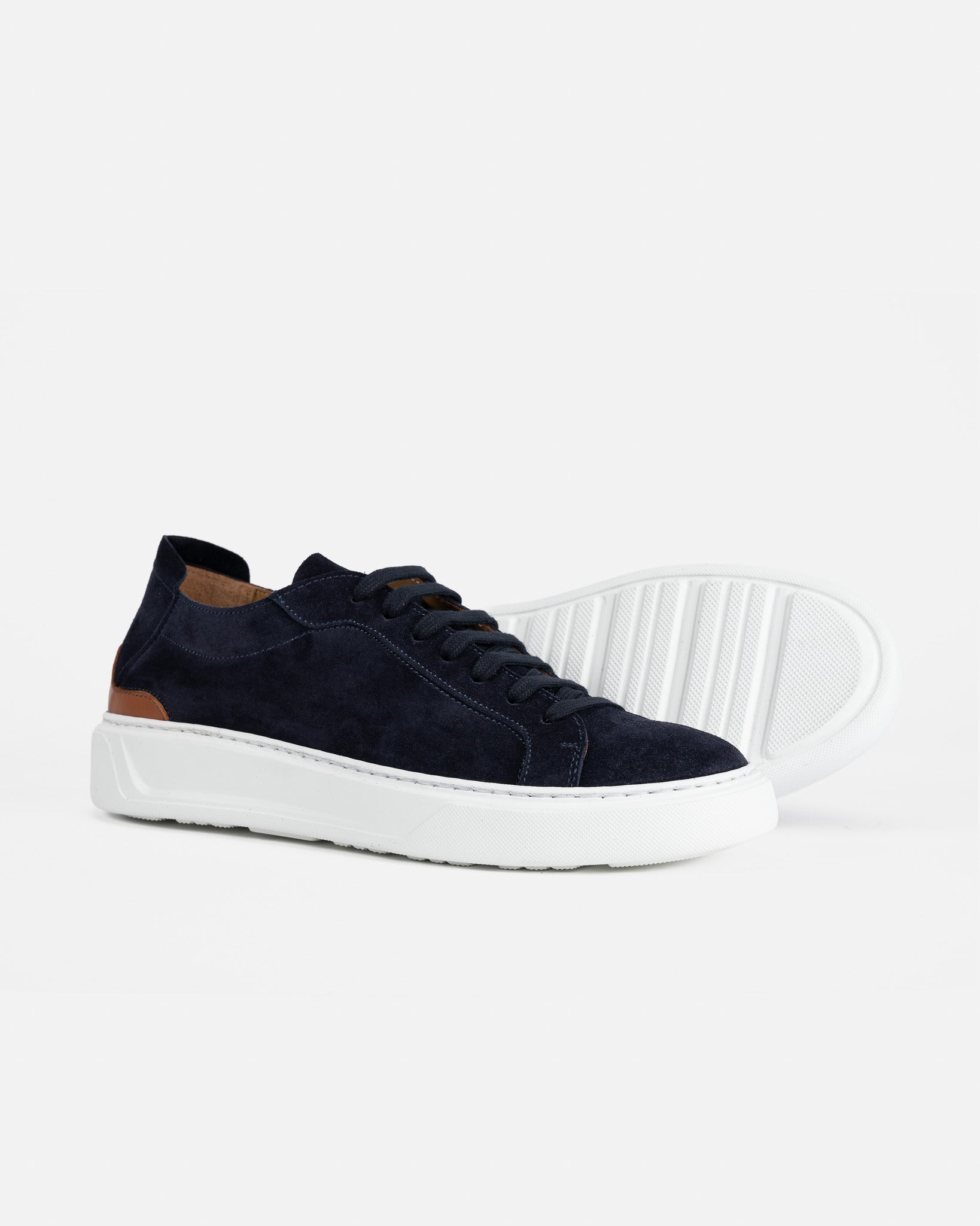 J.W.SAX MILANO Sneaker in Camoscio Sfoderato Blu