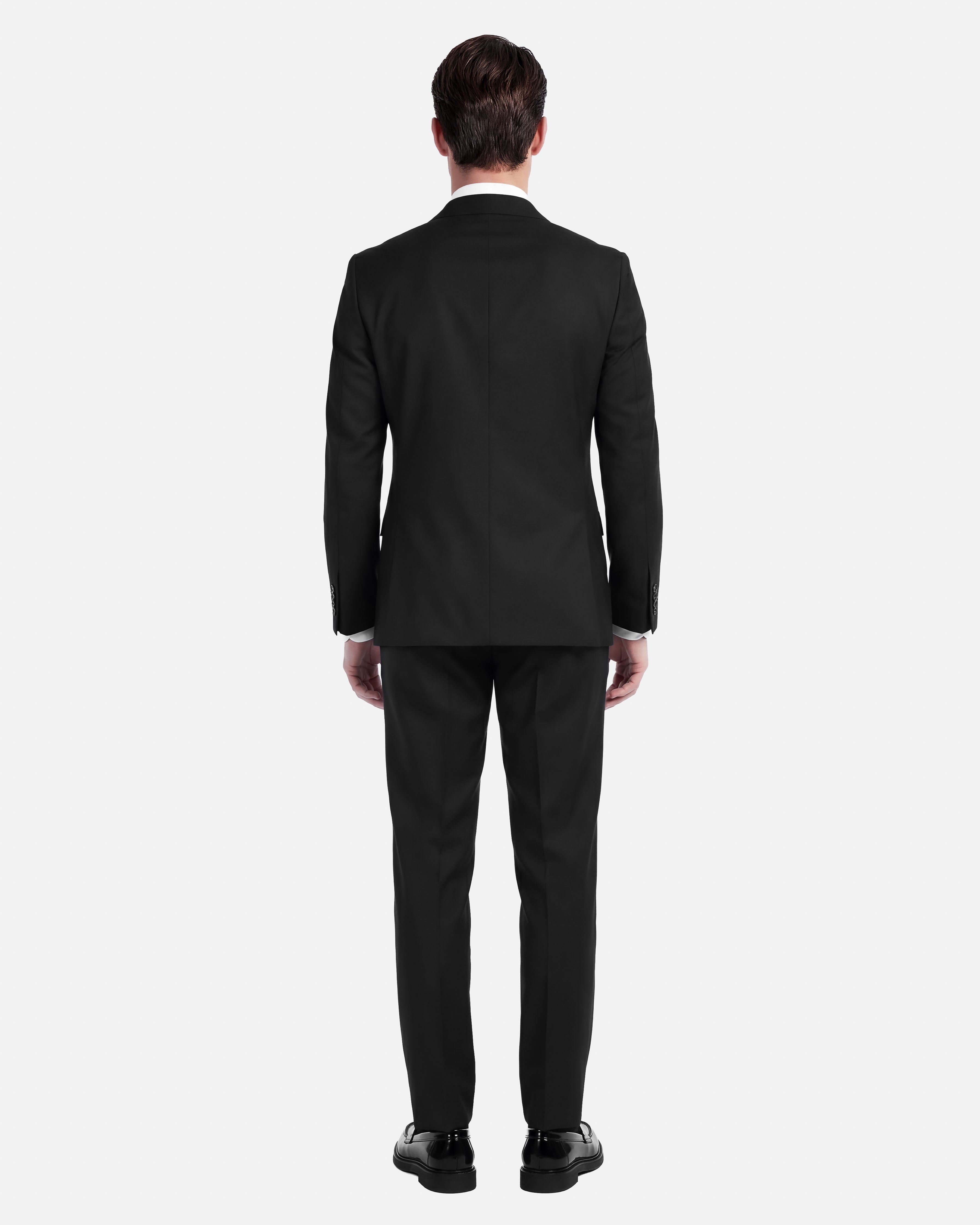 Abito Nero in Lana Stretch