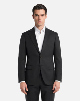 Abito Nero in Lana Stretch
